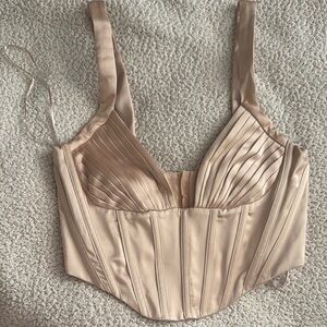 Zara Cream Satin Bra Intimates